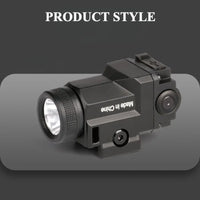 Lampe de Pistolet 800 Lumens à Fixation Rapide sur Rail 20 mm, USB-C, Mode Stroboscopique, avec Coffret, vue 4