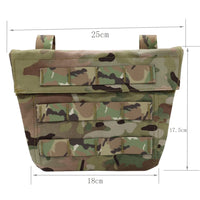 Pochette Sous-Ventrale MOLLE en Nylon 500D pour Gilet Tactique, 25 x 17,5 cm, Quatre Coloris, vue 2