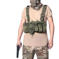 Gilet Tactique Chest Rig Léger en Nylon avec Quatre Porte-Chargeurs, Six Coloris, vue 4