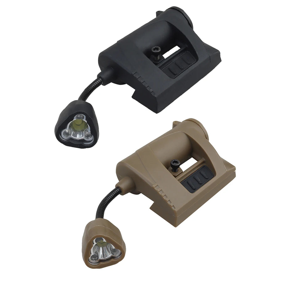 Lampe de Casque Tactique Rouge, Verte, Blanche et Infrarouge, Piles CR123A