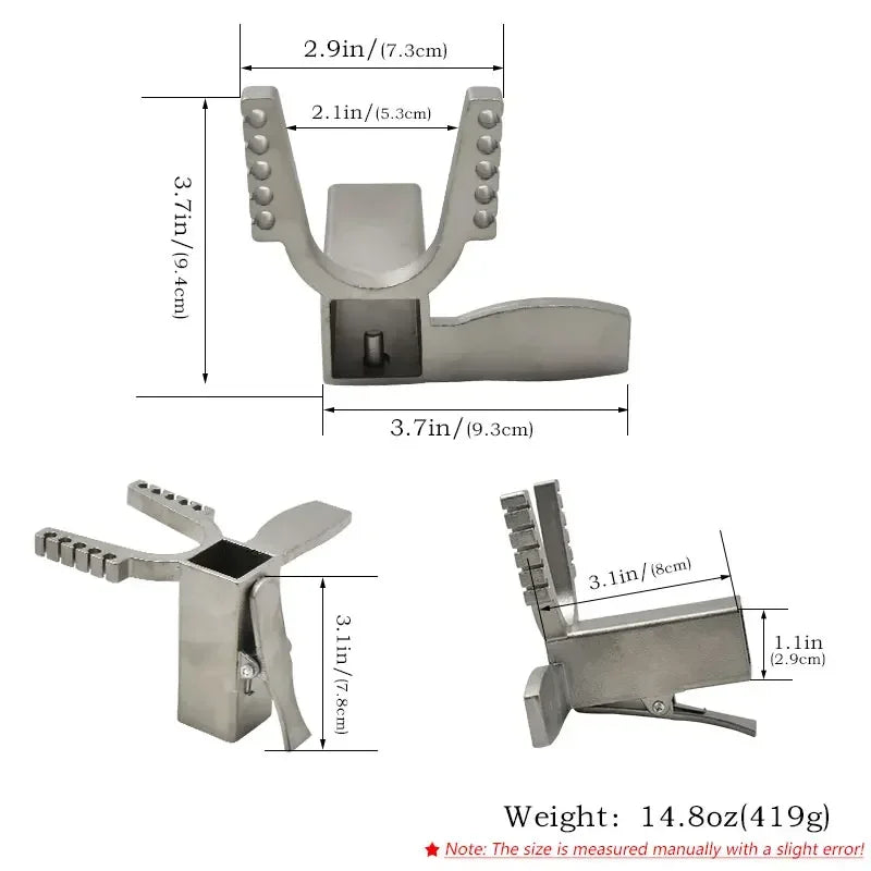 Tête de Lance-Pierre Métallique à Fourche, Seule ou en Kit, 419 g, vue 2