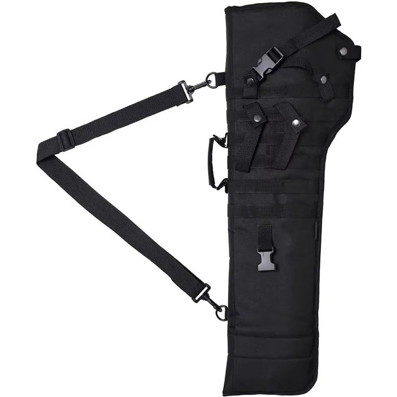 Housse Fusil Tactique Rembourrée 71 cm à Bandoulière, Noir, Vert ou Sable, vue 10