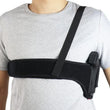 Holster d'Épaule Discret Réglable Noir pour Pistolet, Droitier ou Gaucher