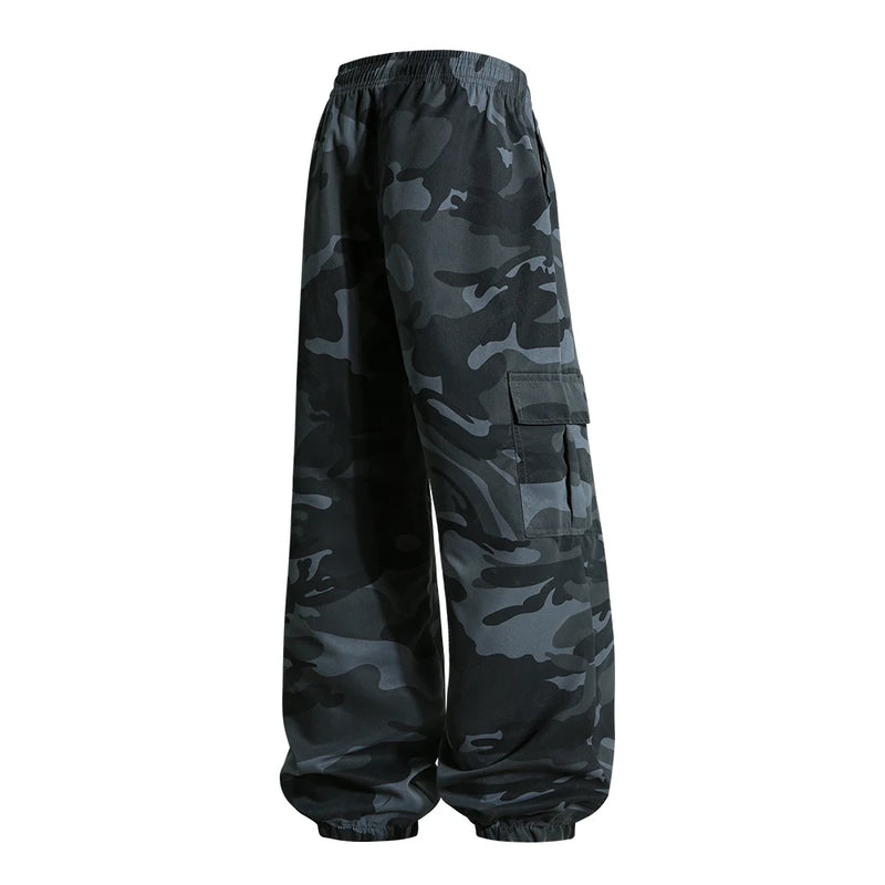 Pantalon Cargo Camouflage Ample pour Homme, Taille Élastique et Poches, 3 Coloris, S à XXXL, vue 2