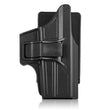 Holster de Ceinture Rigide en Polymère Noir, Droitier, pour G43 et G43X