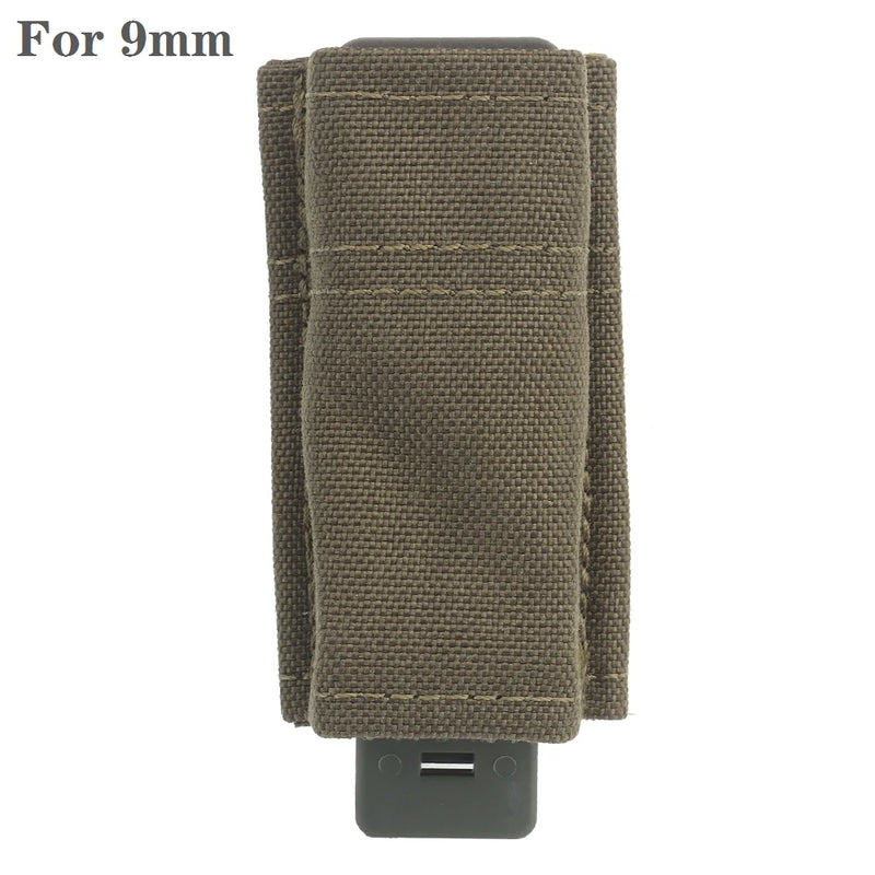 Porte-Chargeur Pistolet Simple 9 mm ou 1911, Nylon, MOLLE et Ceinture, vue 9