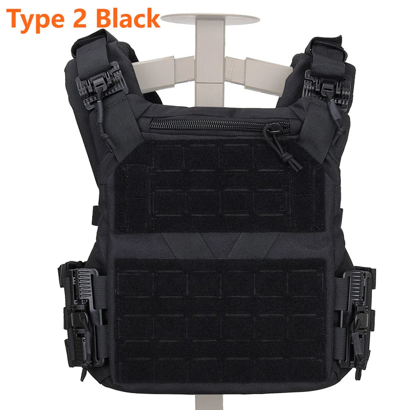 Gilet Tactique Porte-Plaques Ventilé, Ceinture Réglable, Nylon 500D ou Oxford 900D, vue 7
