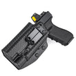 Holster IWB Polymère avec Lampe Tactique pour Pistolet G19, Droitier ou Gaucher
