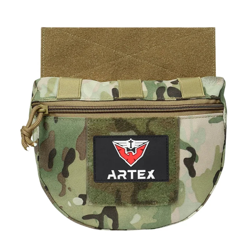 Pochette Pendante Sous-Ventrale pour Gilet Tactique, Polyester 1000D, 2 L, 21 x 24 x 4 cm, 4 Coloris, vue 9