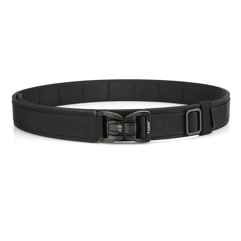 Ceinture Tactique Rigide Nylon Épais, Boucle à Démontage Rapide, 3,8 cm