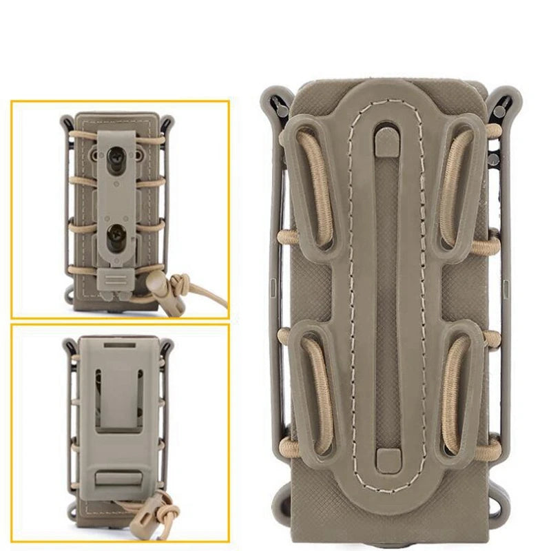 Porte-Chargeur Pistolet 9 mm à Coque Souple, Fixation Ceinture et MOLLE, vue 14