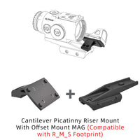 Montage Picatinny pour Viseur Compact, Rehausse en Porte-à-Faux ou Version Basse