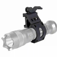 Support de Lampe Torche 25,4 mm pour Rail Picatinny, Déport 45°, Vis ou Levier, vue 2