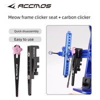 Clicker d'Arc Recurve en Carbone et Support de Clicker en Aluminium, à l'Unité ou en Kit, 5 Coloris, vue 2