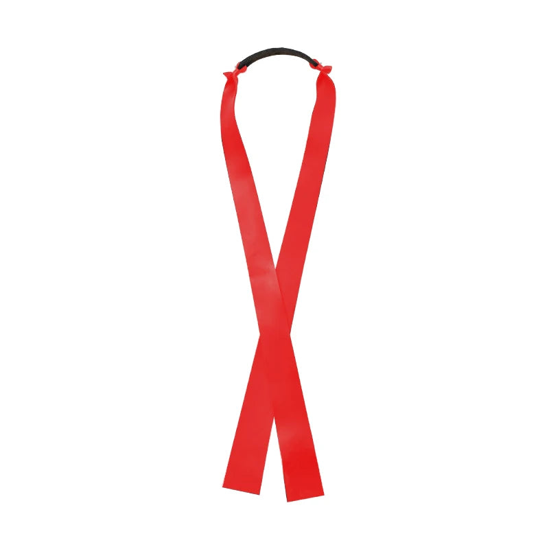 Élastiques Lance-Pierre Plats Noirs ou Rouges, Poche en Cuir, 45 cm, vue 11