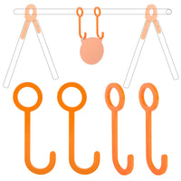 Crochets de Suspension pour Cible Gong en Acier au Carbone, Orange, Lot de 2 ou 4, vue 6