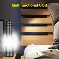 Lampe Tactique Rechargeable USB à Zoom en Aluminium, avec ou sans Batterie 26650, vue 5