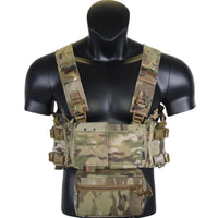 Gilet Tactique Micro Chest Rig Nylon, Poche Pendante et Poches Latérales, vue 6