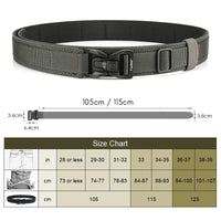 Ceinture Tactique Rigide Nylon Épais, Boucle à Démontage Rapide, 3,8 cm, vue 7