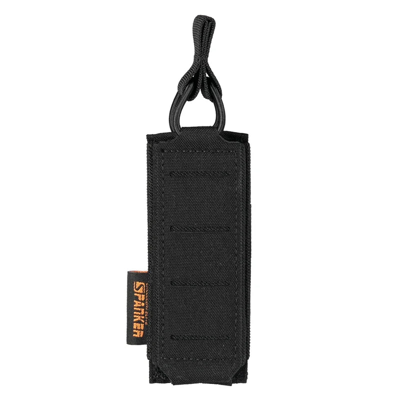 Porte-Chargeur Ouvert pour Pistolet 9 mm en Nylon, Fixation MOLLE, Sangle de Retrait, 6 Coloris
