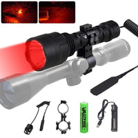Lampe Tactique de Chasse LED Verte, Rouge ou Blanche, avec Interrupteur Déporté, vue 7