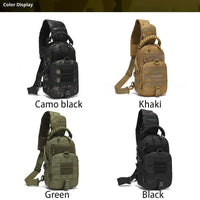 Sac Bandoulière Tactique 5,5 L en Polyester 600D, Poignée Tressée et MOLLE, vue 4