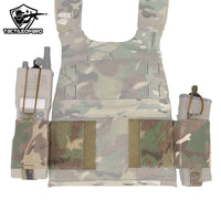 Poches Latérales Élastiques pour Gilet Tactique Porte-Plaques, Nylon 500D, Paire, vue 2