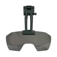 Lunettes Visière Rabattables pour Casque Airsoft, Verre Transparent ou Teinté Marron, vue 9
