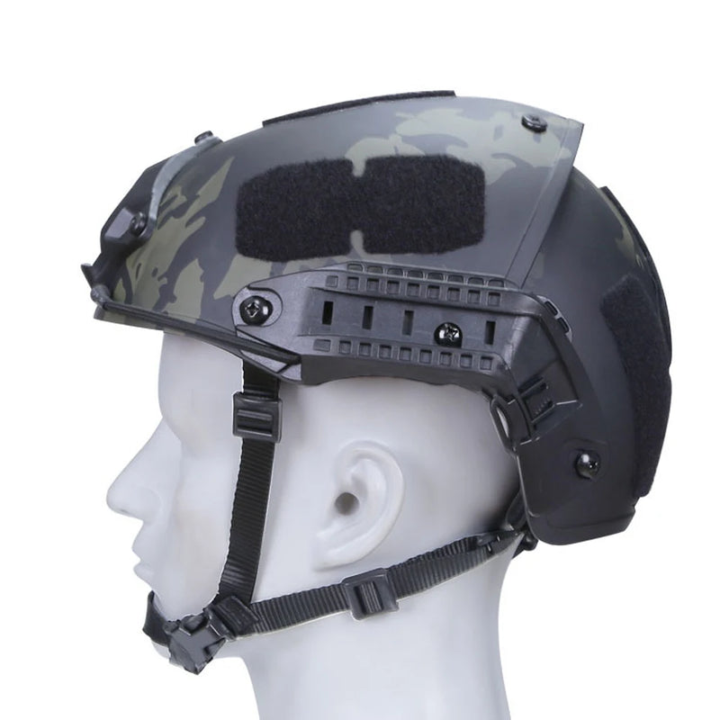 Casque Airsoft Tactique ABS 52-64 cm, Rails Latéraux et Support Frontal, vue 7