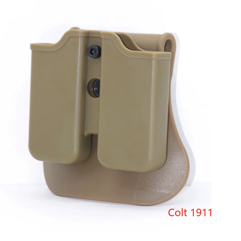 Porte-Chargeur Double Rigide pour Pistolet avec Platine de Ceinture, Trois Coloris, vue 7