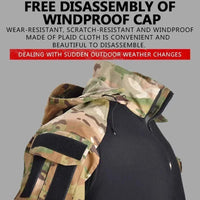 Chemise de Combat Airsoft à Capuche Amovible et Demi-Zip, Homme, 6 Coloris, vue 5