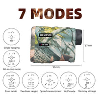 Télémètre Laser de Chasse Camouflage Rechargeable, 600 ou 1000 m, Angle et Vitesse, vue 5