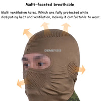 Masque Airsoft Grillagé Cagoule Respirante avec Grille en Acier Amovible, vue 4