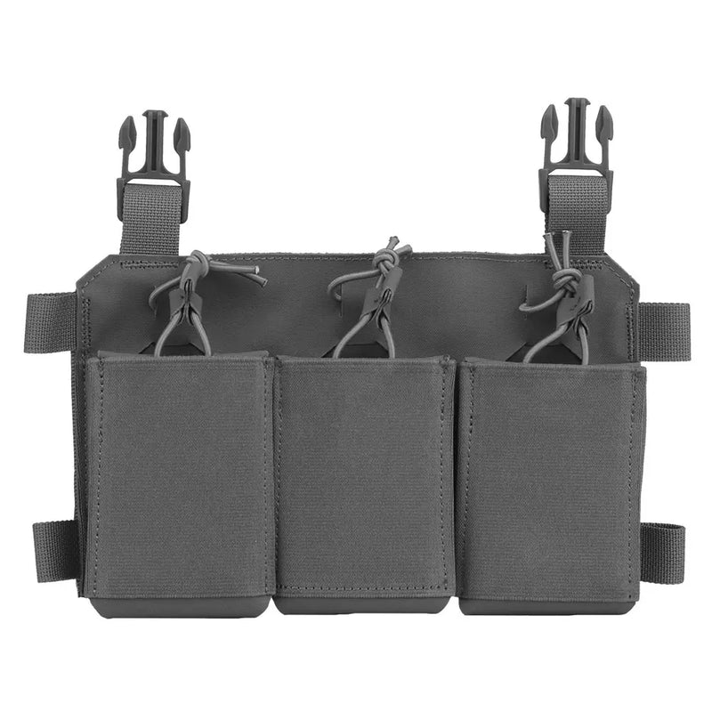 Porte-Chargeurs Triple Panneau Frontal pour Gilet Porte-Plaques, Nylon, 25 x 16 cm, vue 10