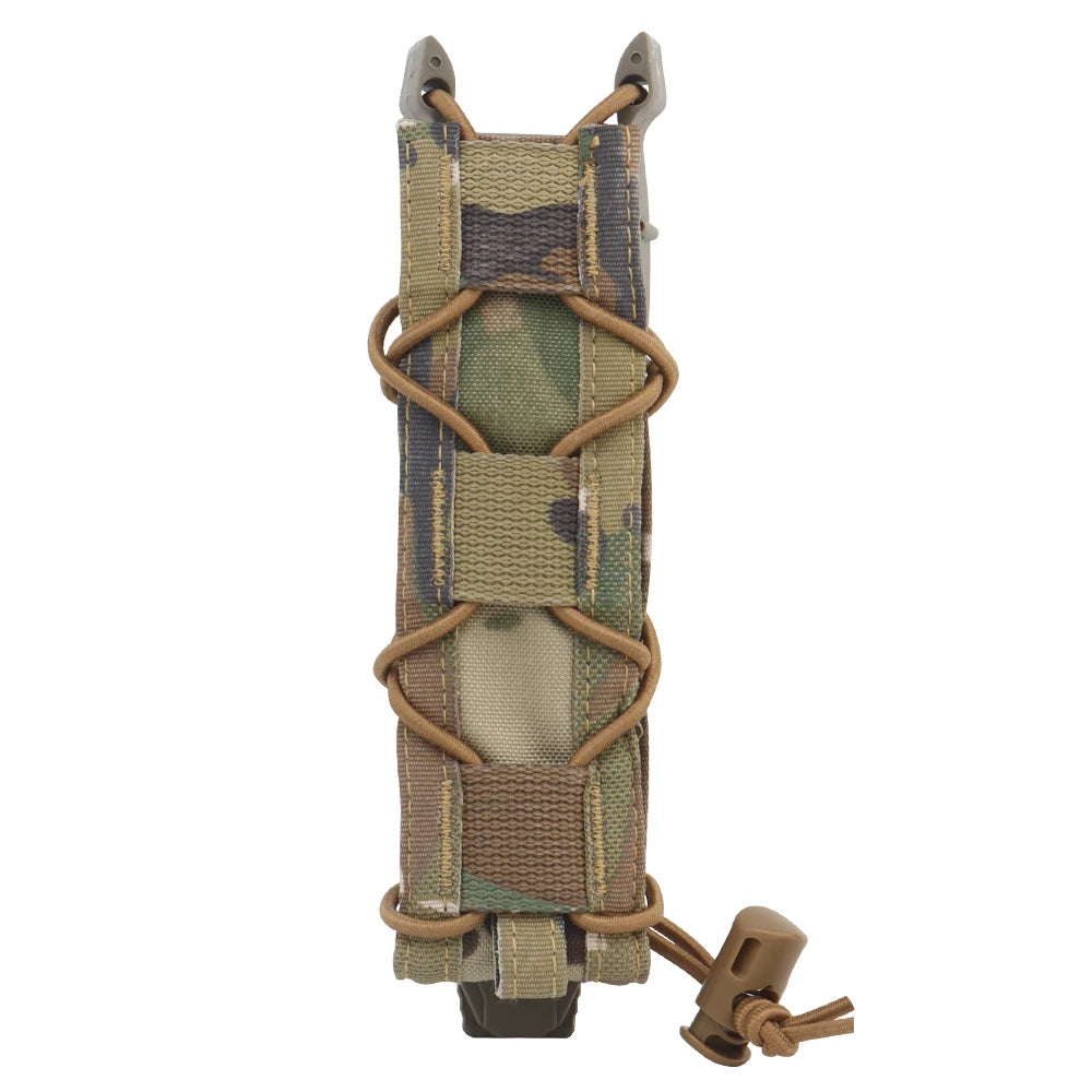 Porte-Chargeur Long MOLLE/PALS pour MP5, MP7 et .45, Cordon Élastique, Six Coloris