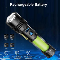 Lampe Tactique Rechargeable 7 Modes, Zoom et Lumière COB, Lot de 1 ou 2, vue 5