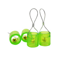 Cible de Tir Suspendue pour Lance-Pierre avec Clochette, Caoutchouc Vert, vue 4