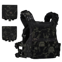 Gilet Tactique Porte-Plaques Ventilé, Ceinture Réglable, Nylon 500D ou Oxford 900D, vue 9