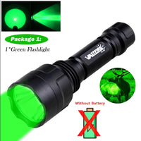 Lampe Tactique de Chasse LED Verte, Rouge ou Blanche, avec Interrupteur Déporté, vue 10