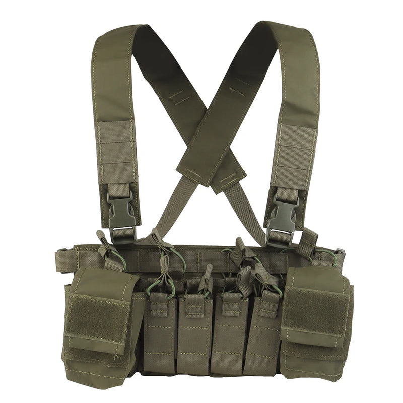 Gilet Tactique Chest Rig à Quatre Porte-Chargeurs 5,56 et 9 mm, 36 x 17 cm, vue 9