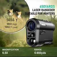Télémètre Laser Camouflage ou Noir, 600 ou 1000 m, Pente et Hauteur, Housse Incluse, vue 3