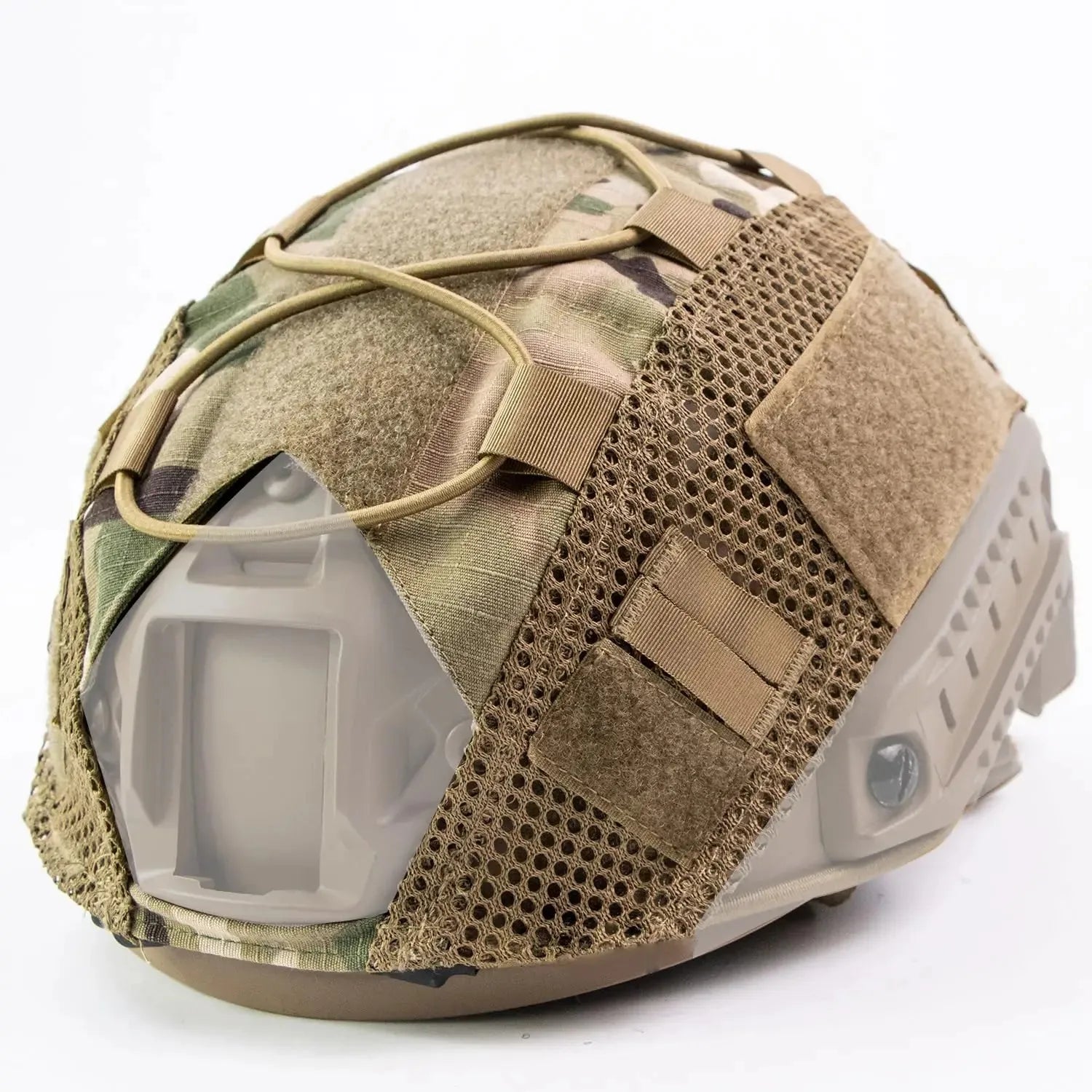 Housse de Casque Type FAST à Maille et Cordon Élastique, 7 Coloris