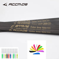 Flèches Carbone à Monter avec Plumes, Spine 300 à 800, Lot de 6 ou 12, vue 5
