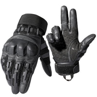 Gants Tactiques à Coque Rigide sur les Phalanges, Paume Siliconée et Bouts de Doigts Tactiles, 3 Coloris, S à XL, vue 9