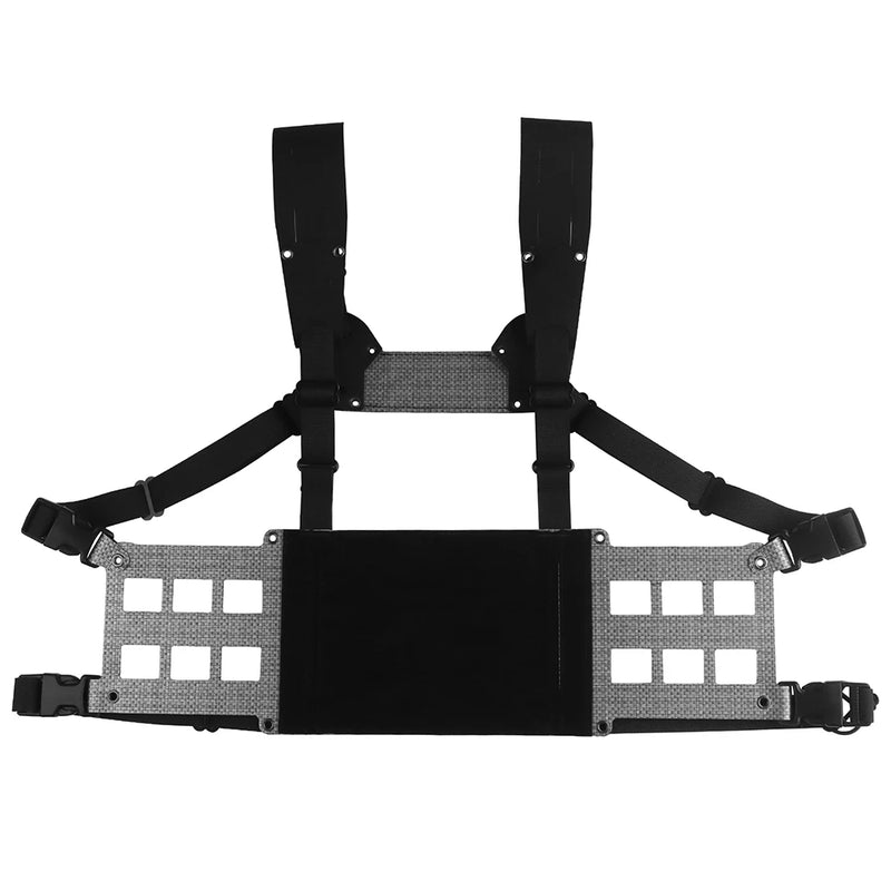 Gilet Tactique Chest Rig Grand Format, Platines Latérales Ajourées, 28 x 19 cm, vue 9