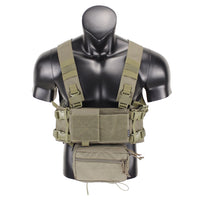 Gilet Tactique Micro Chest Rig Nylon, Poche Pendante et Poches Latérales, vue 8