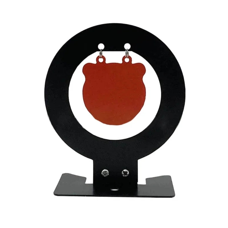 Cible Métallique Réactive en Acier, Silhouette Écureuil, Dinde, Panda ou Taureau, 12 cm, vue 7