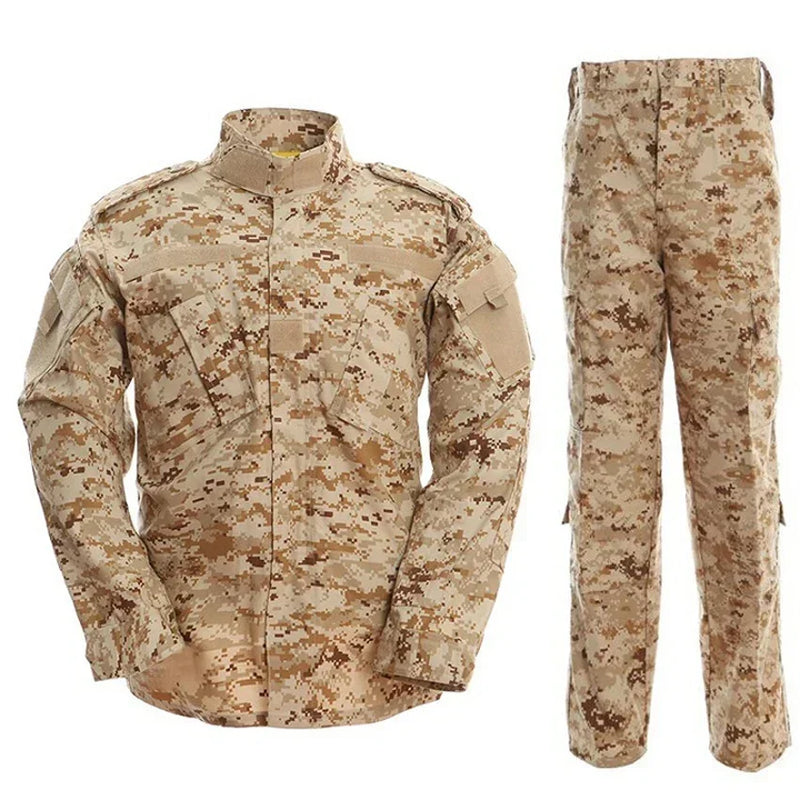 Tenue Airsoft Complète, Veste et Pantalon de Camouflage, 15 Coloris, XS à XXL