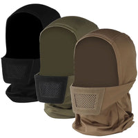 Cagoule Airsoft avec Grille de Bouche en Tissu Élastique, 4 Coloris