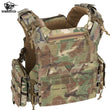 Gilet Tactique Porte-Plaques Ventilé, Ceinture Réglable, Nylon 500D ou Oxford 900D